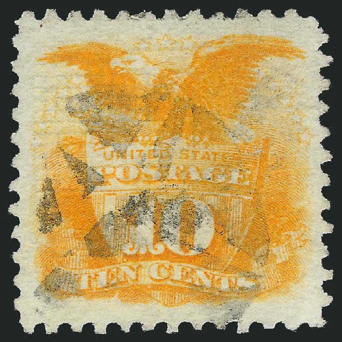 Price of US Stamps Scott Cat. #116 - 1869 10c Pictorial Shield Eagle. Robert Siegel Auction Galleries, Jun 2011, Sale 1011, Lot 504