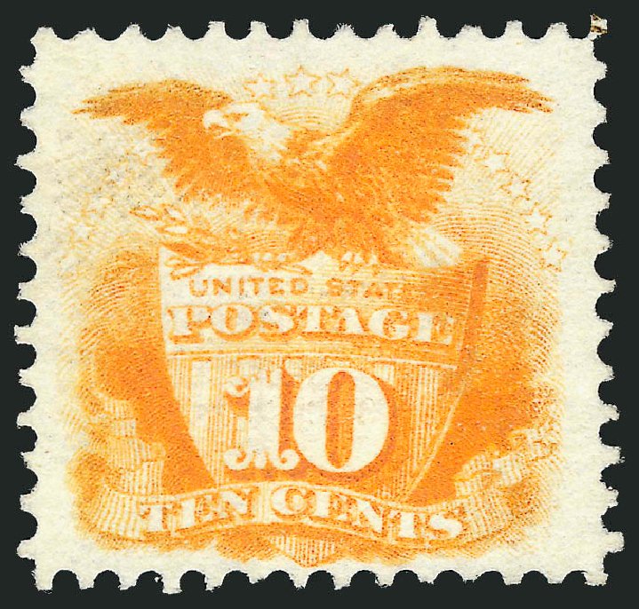 Price of US Stamp Scott Cat. #116: 10c 1869 Pictorial Shield Eagle. Robert Siegel Auction Galleries, Mar 2012, Sale 1019, Lot 444