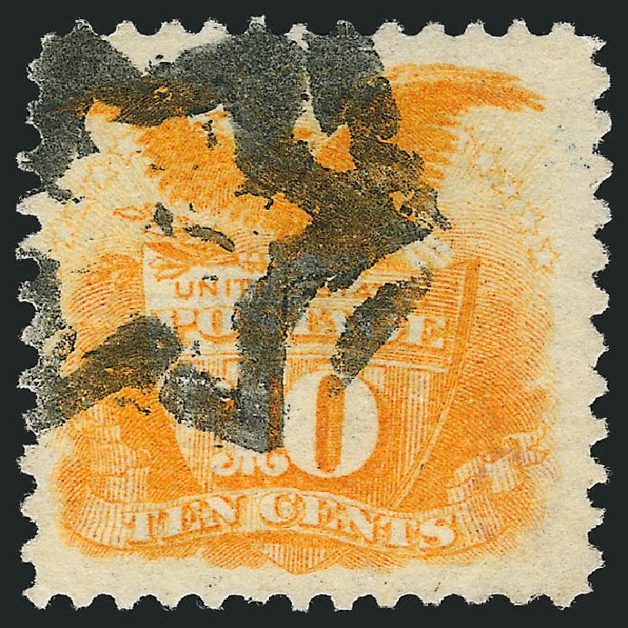 Cost of US Stamp Scott Cat. #116: 10c 1869 Pictorial Shield Eagle. Robert Siegel Auction Galleries, Mar 2012, Sale 1019, Lot 454