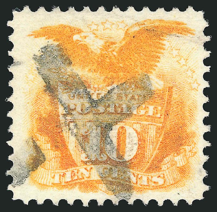Price of US Stamp Scott Cat. 116 - 10c 1869 Pictorial Shield Eagle. Robert Siegel Auction Galleries, Apr 2015, Sale 1096, Lot 224