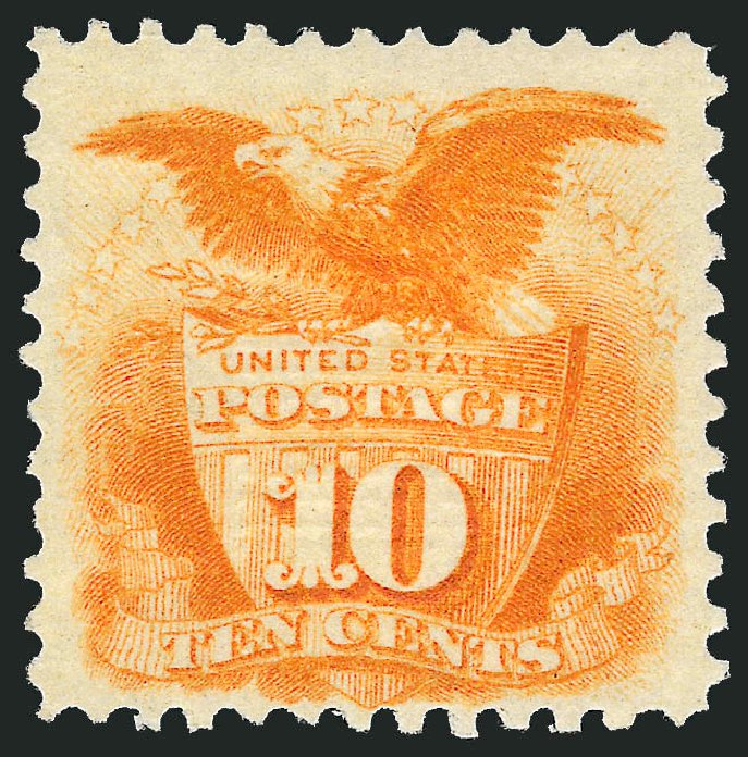 Price of US Stamp Scott # 116 - 1869 10c Pictorial Shield Eagle. Robert Siegel Auction Galleries, Dec 2008, Sale 967, Lot 4234
