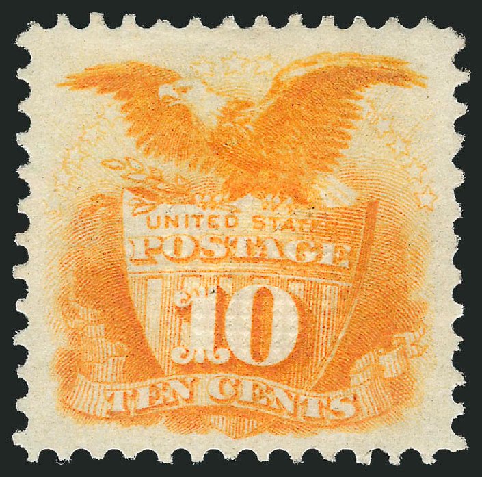 Prices of US Stamps Scott Catalog 116 - 10c 1869 Pictorial Shield Eagle. Robert Siegel Auction Galleries, Sep 2009, Sale 976, Lot 1444