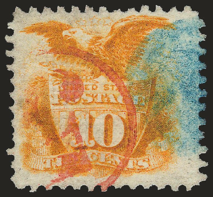 Values of US Stamp Scott 116: 10c 1869 Pictorial Shield Eagle. Robert Siegel Auction Galleries, Apr 2010, Sale 984, Lot 394