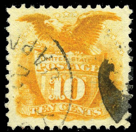 Cost of US Stamps Scott Catalogue #116 - 10c 1869 Pictorial Shield Eagle. Matthew Bennett International, Sep 2011, Sale 338, Lot 1785