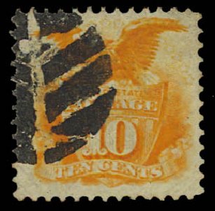 US Stamps Price Scott # 116: 1869 10c Pictorial Shield Eagle. Daniel Kelleher Auctions, Jul 2011, Sale 625, Lot 745