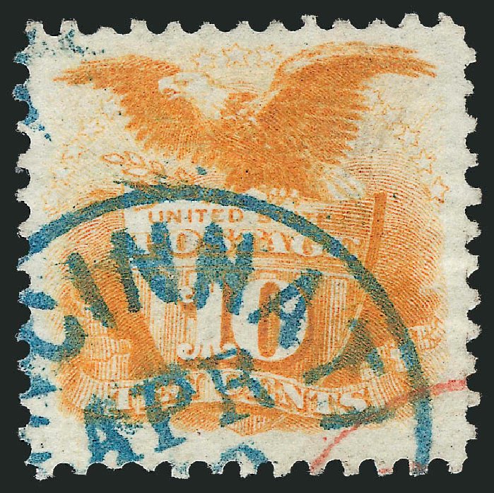 US Stamps Values Scott # 116 - 10c 1869 Pictorial Shield Eagle. Robert Siegel Auction Galleries, Mar 2011, Sale 1004, Lot 105