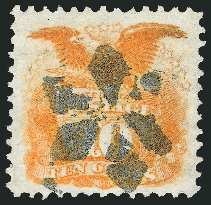 US Stamps Values Scott Catalog # 116: 10c 1869 Pictorial Shield Eagle. Robert Siegel Auction Galleries, Jun 2011, Sale 1011, Lot 505