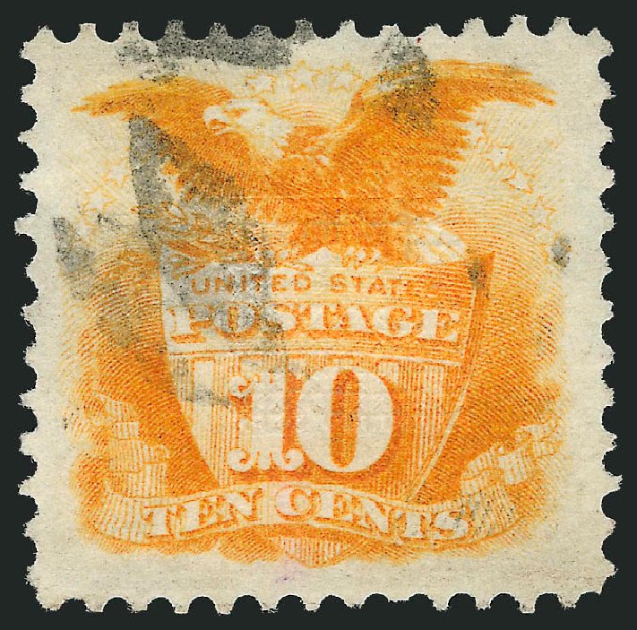Prices of US Stamps Scott #116: 1869 10c Pictorial Shield Eagle. Robert Siegel Auction Galleries, Nov 2012, Sale 1034, Lot 125
