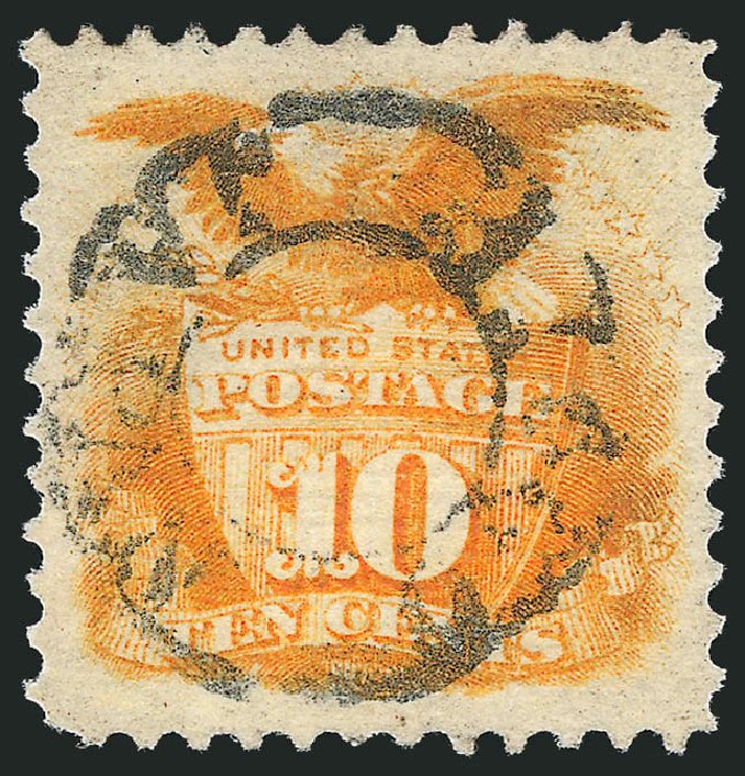 US Stamp Price Scott Catalog # 116 - 10c 1869 Pictorial Shield Eagle. Robert Siegel Auction Galleries, Dec 2012, Sale 1037, Lot 1665