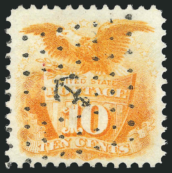 Price of US Stamp Scott Cat. # 116: 10c 1869 Pictorial Shield Eagle. Robert Siegel Auction Galleries, Mar 2011, Sale 1004, Lot 112
