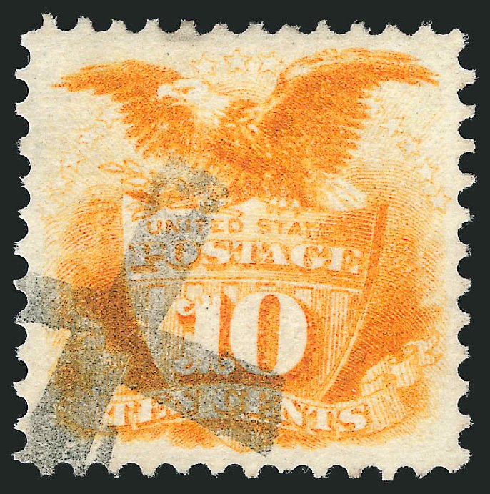 US Stamps Price Scott Cat. #116 - 1869 10c Pictorial Shield Eagle. Robert Siegel Auction Galleries, Mar 2011, Sale 1007, Lot 2282