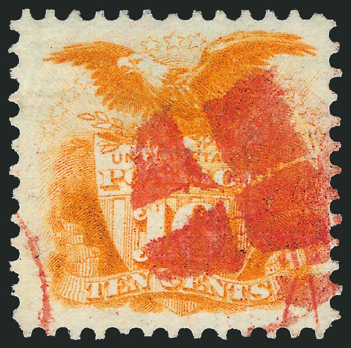 Price of US Stamp Scott Cat. # 116 - 1869 10c Pictorial Shield Eagle. Robert Siegel Auction Galleries, Mar 2012, Sale 1019, Lot 452