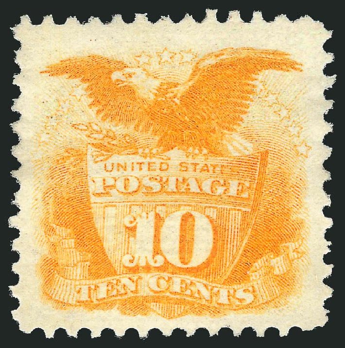 Value of US Stamps Scott Catalogue 116: 10c 1869 Pictorial Shield Eagle. Robert Siegel Auction Galleries, May 2013, Sale 1044, Lot 102
