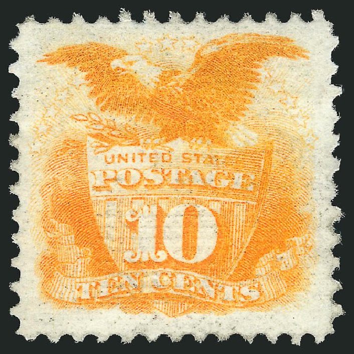 US Stamp Prices Scott Catalog #116: 10c 1869 Pictorial Shield Eagle. Robert Siegel Auction Galleries, Dec 2014, Sale 1090, Lot 1272