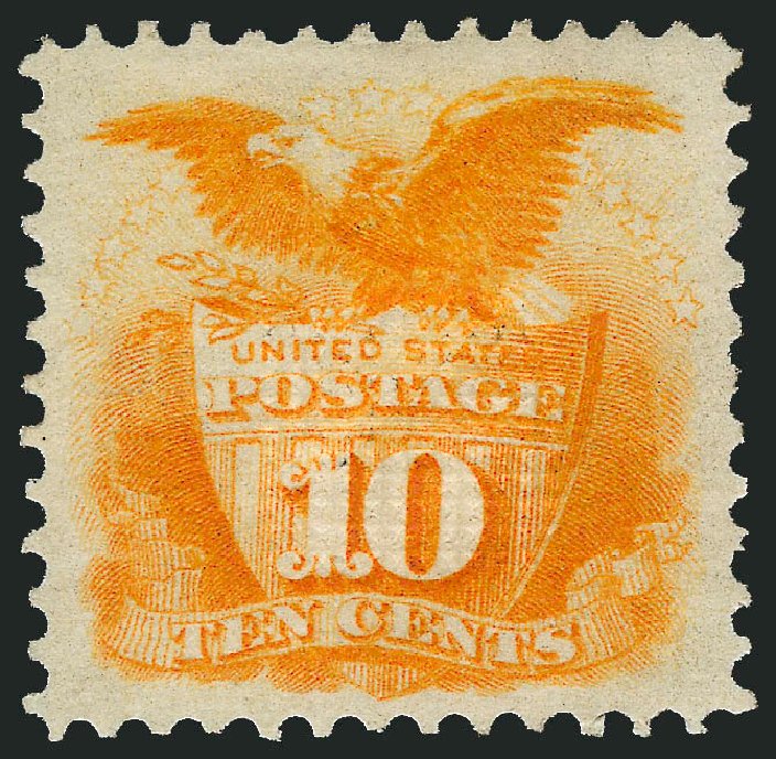US Stamps Price Scott Catalog # 116: 1869 10c Pictorial Shield Eagle. Robert Siegel Auction Galleries, Sep 2008, Sale 962, Lot 2382