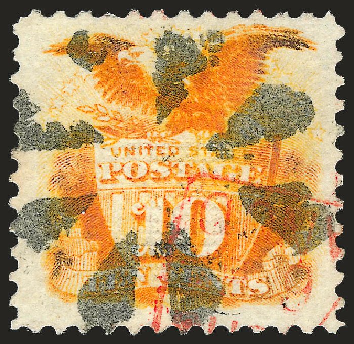 Value of US Stamps Scott Catalog #116 - 1869 10c Pictorial Shield Eagle. Robert Siegel Auction Galleries, Oct 2008, Sale 963, Lot 662