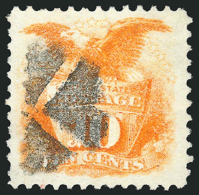 Values of US Stamp Scott 116 - 10c 1869 Pictorial Shield Eagle. Robert Siegel Auction Galleries, Dec 2009, Sale 982, Lot 5322
