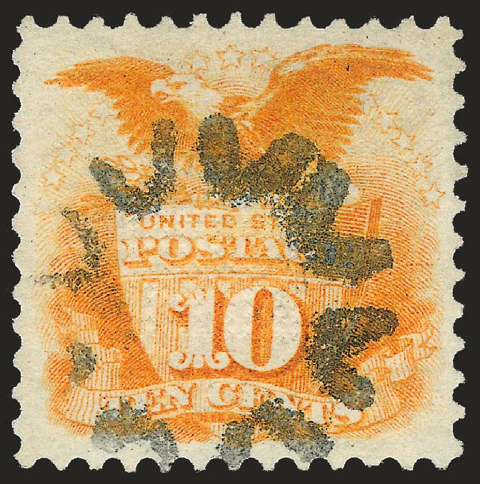 Costs of US Stamps Scott Cat. # 116: 10c 1869 Pictorial Shield Eagle. Robert Siegel Auction Galleries, Apr 2010, Sale 984, Lot 392