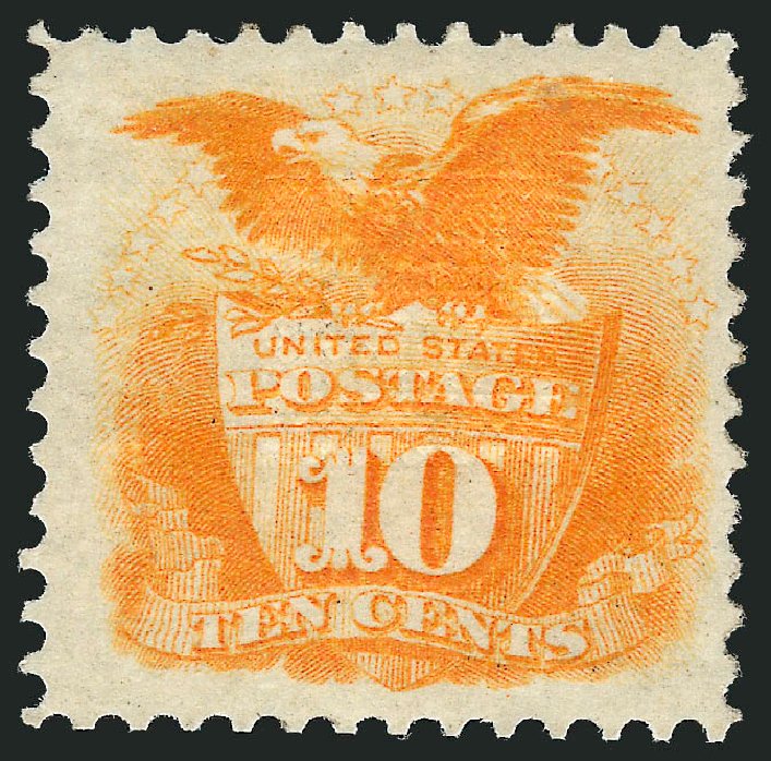 Price of US Stamp Scott # 116 - 1869 10c Pictorial Shield Eagle. Robert Siegel Auction Galleries, Mar 2011, Sale 1004, Lot 103