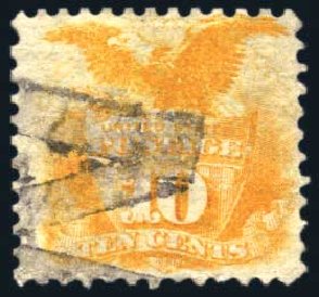 Cost of US Stamp Scott Catalogue # 116: 10c 1869 Pictorial Shield Eagle. Harmer-Schau Auction Galleries, Feb 2010, Sale 84, Lot 1376