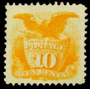 Price of US Stamps Scott #116: 1869 10c Pictorial Shield Eagle. Daniel Kelleher Auctions, Sep 2014, Sale 655, Lot 256