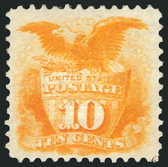 US Stamps Value Scott Catalogue #116 - 1869 10c Pictorial Shield Eagle. Robert Siegel Auction Galleries, Oct 2011, Sale 1013, Lot 136