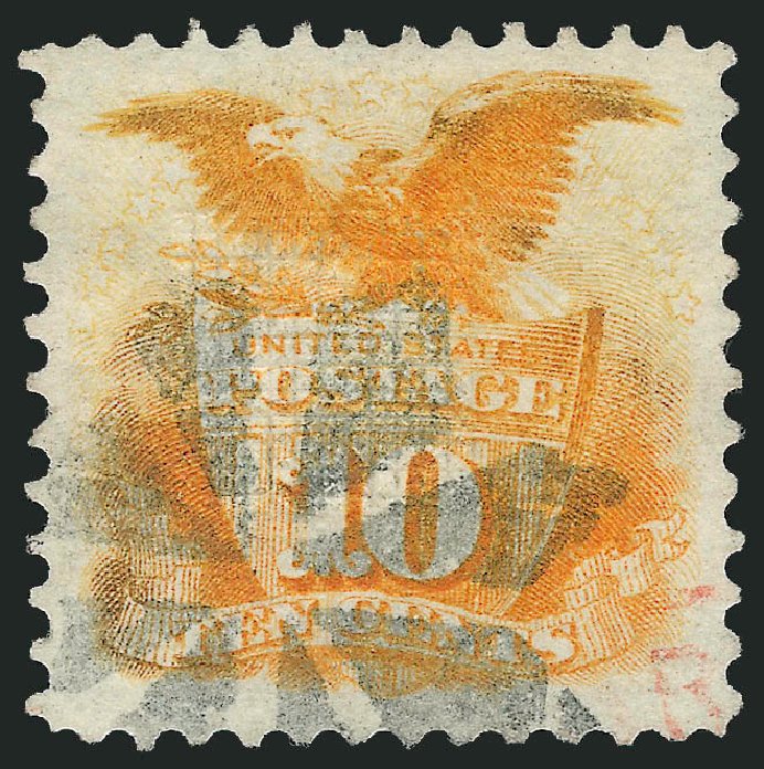 Value of US Stamps Scott Cat. # 116 - 1869 10c Pictorial Shield Eagle. Robert Siegel Auction Galleries, Mar 2012, Sale 1019, Lot 446