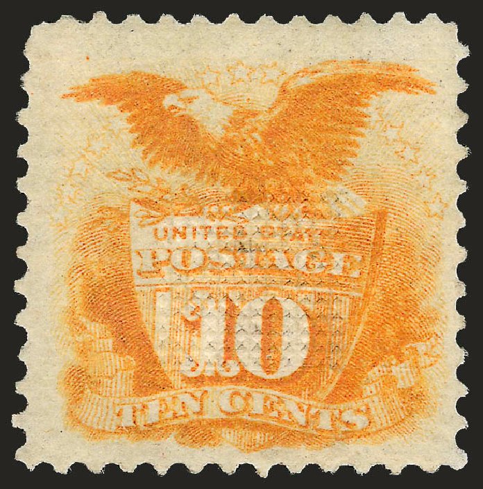 US Stamps Price Scott 116: 10c 1869 Pictorial Shield Eagle. Robert Siegel Auction Galleries, Apr 2009, Sale 972, Lot 3116