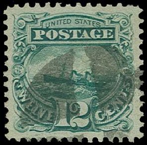 Value of US Stamps Scott Cat. # 117: 1869 12c Pictorial S.S. Adriatic. H.R. Harmer, Oct 2014, Sale 3006, Lot 1167