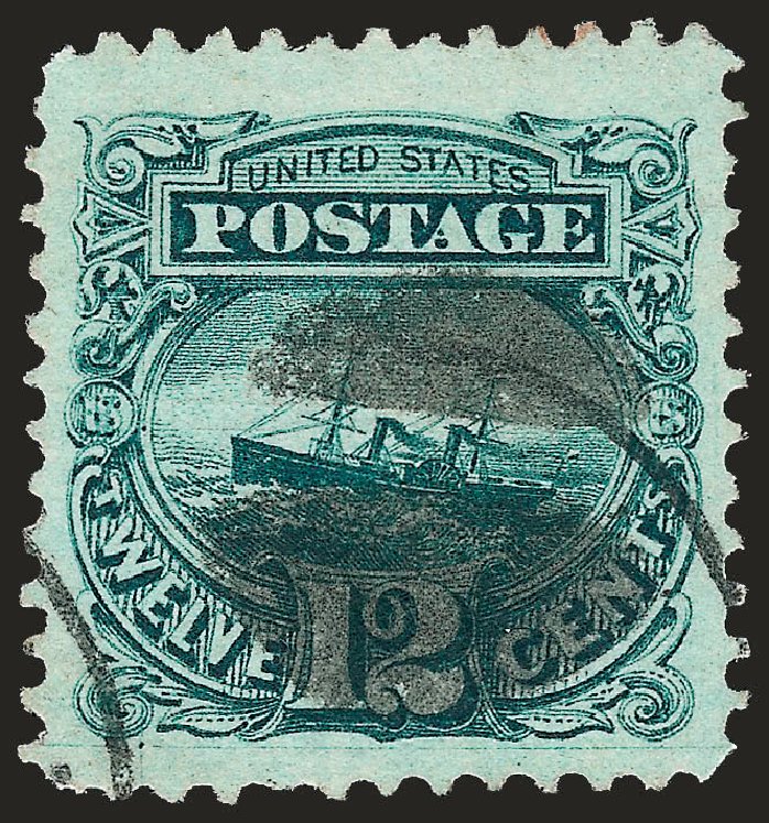 Prices of US Stamp Scott Catalogue 117 - 1869 12c Pictorial S.S. Adriatic. Robert Siegel Auction Galleries, Oct 2008, Sale 963, Lot 667