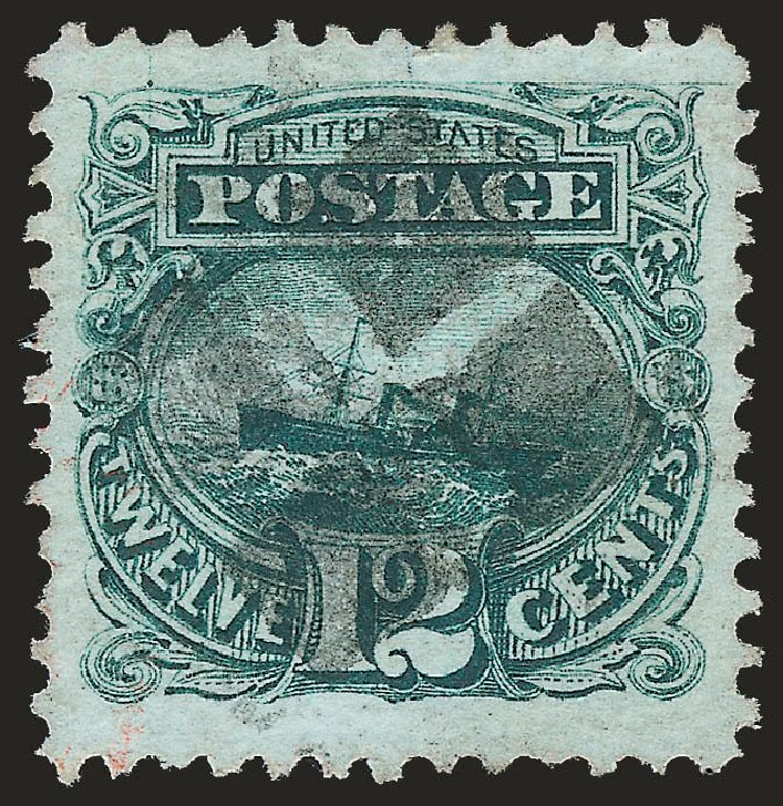 Values of US Stamps Scott 117: 1869 12c Pictorial S.S. Adriatic. Robert Siegel Auction Galleries, Dec 2009, Sale 982, Lot 5327