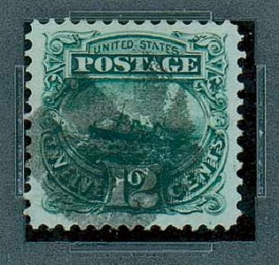 Prices of US Stamps Scott Cat. #117 - 12c 1869 Pictorial S.S. Adriatic. Matthew Bennett International, Dec 2007, Sale 325, Lot 1598