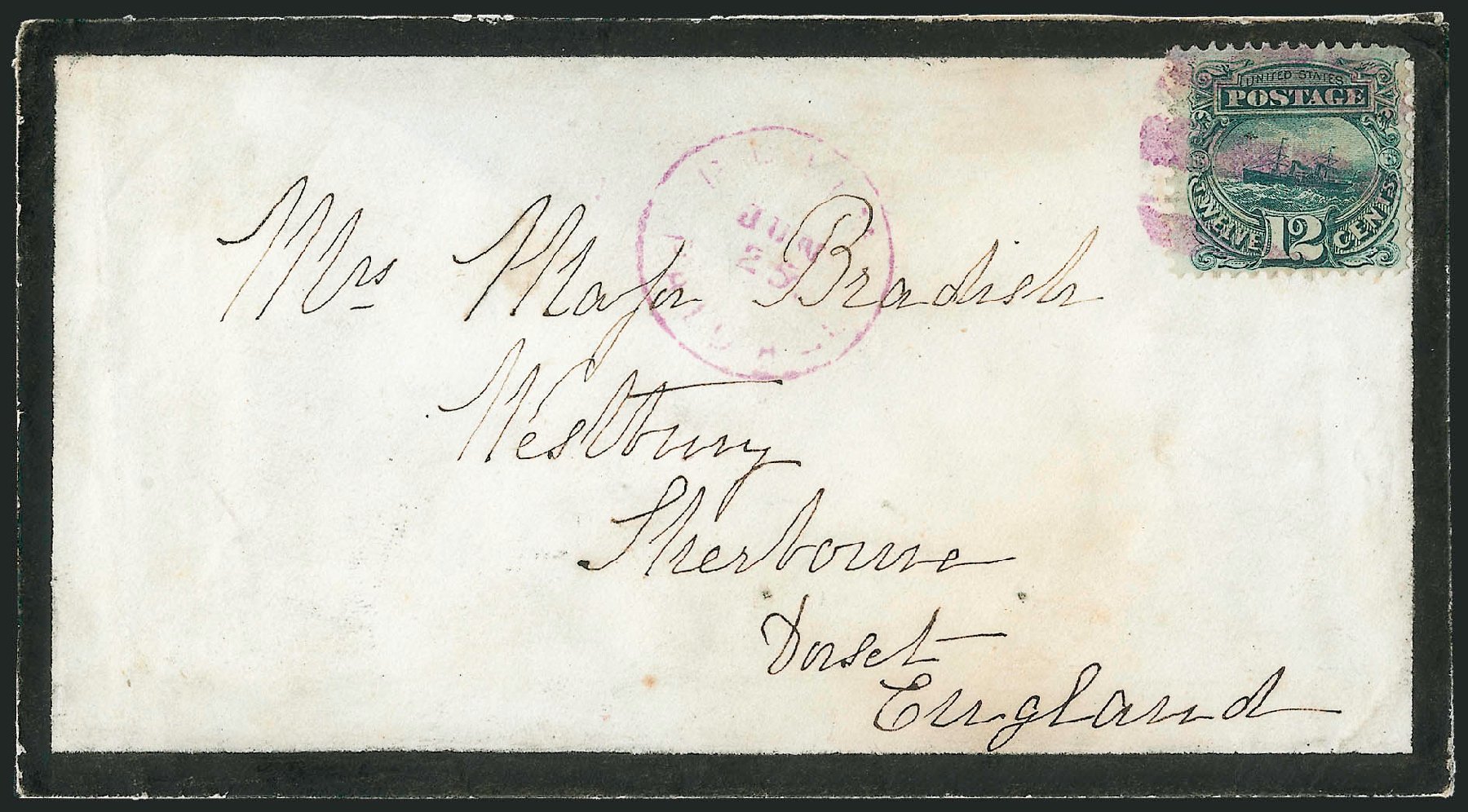 US Stamps Prices Scott Catalogue 117: 1869 12c Pictorial S.S. Adriatic. Robert Siegel Auction Galleries, Mar 2011, Sale 1004, Lot 148