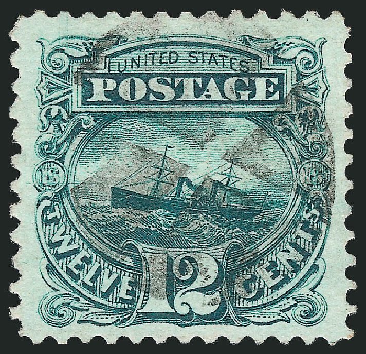 Value of US Stamps Scott Catalog 117: 12c 1869 Pictorial S.S. Adriatic. Robert Siegel Auction Galleries, Jun 2011, Sale 1011, Lot 508