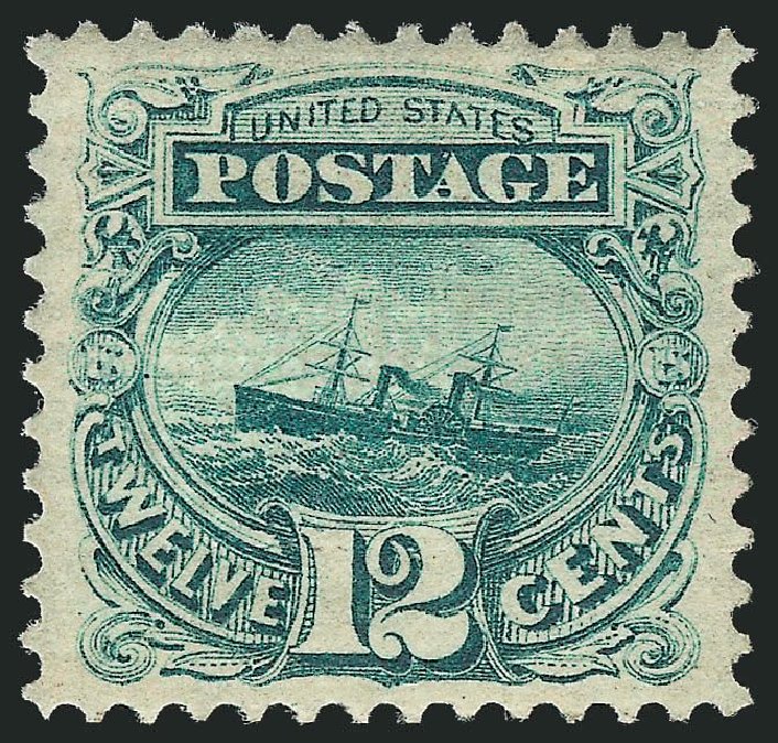 Prices of US Stamp Scott # 117: 12c 1869 Pictorial S.S. Adriatic. Robert Siegel Auction Galleries, Mar 2013, Sale 1040, Lot 1368