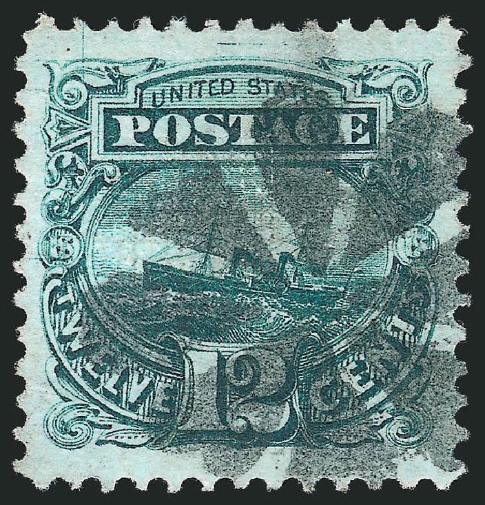 US Stamp Prices Scott Cat. # 117: 12c 1869 Pictorial S.S. Adriatic. Robert Siegel Auction Galleries, Mar 2011, Sale 1004, Lot 139