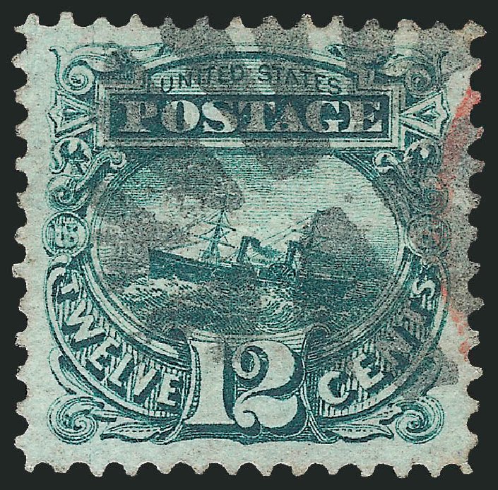 US Stamps Price Scott Catalogue # 117: 12c 1869 Pictorial S.S. Adriatic. Robert Siegel Auction Galleries, Sep 2012, Sale 1027, Lot 9