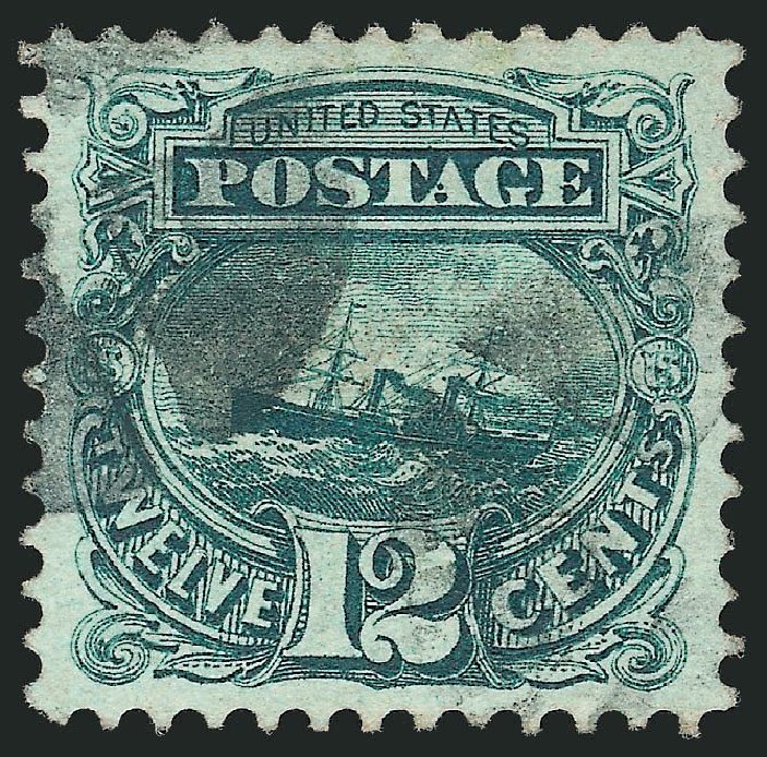 Costs of US Stamps Scott #117: 12c 1869 Pictorial S.S. Adriatic. Robert Siegel Auction Galleries, Mar 2013, Sale 1040, Lot 1369