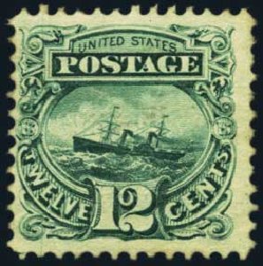 US Stamp Price Scott Catalogue 117 - 12c 1869 Pictorial S.S. Adriatic. Harmer-Schau Auction Galleries, Aug 2012, Sale 94, Lot 1190