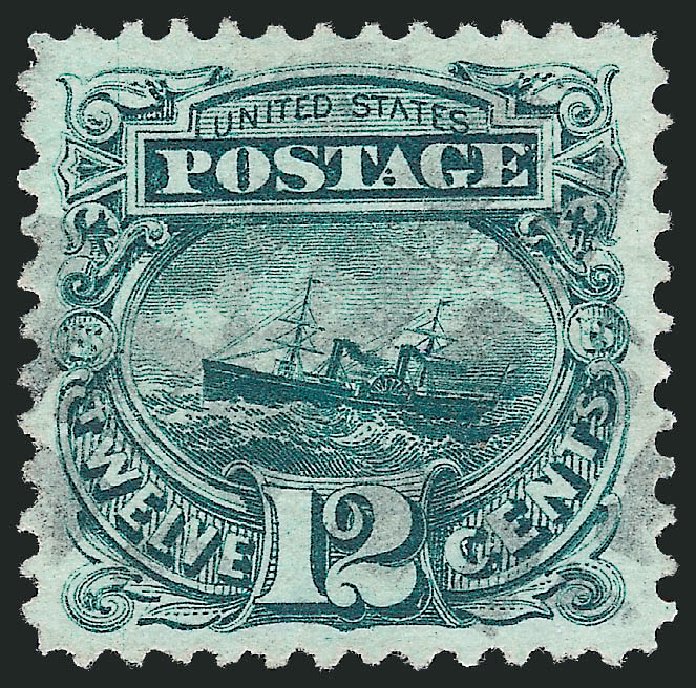 US Stamps Price Scott Catalog 117 - 12c 1869 Pictorial S.S. Adriatic. Robert Siegel Auction Galleries, Oct 2010, Sale 997, Lot 5460