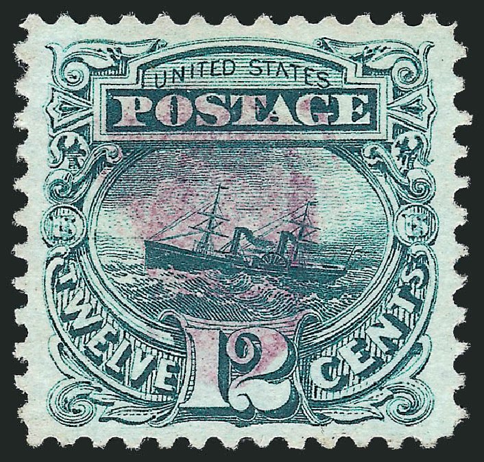 Prices of US Stamps Scott Catalog # 117 - 12c 1869 Pictorial S.S. Adriatic. Robert Siegel Auction Galleries, Mar 2011, Sale 1004, Lot 141
