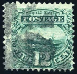 Costs of US Stamps Scott Catalog # 117: 1869 12c Pictorial S.S. Adriatic. Harmer-Schau Auction Galleries, Jul 2010, Sale 86, Lot 384