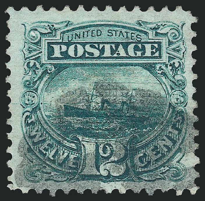 US Stamps Price Scott Catalogue #117 - 12c 1869 Pictorial S.S. Adriatic. Robert Siegel Auction Galleries, Mar 2011, Sale 1004, Lot 144