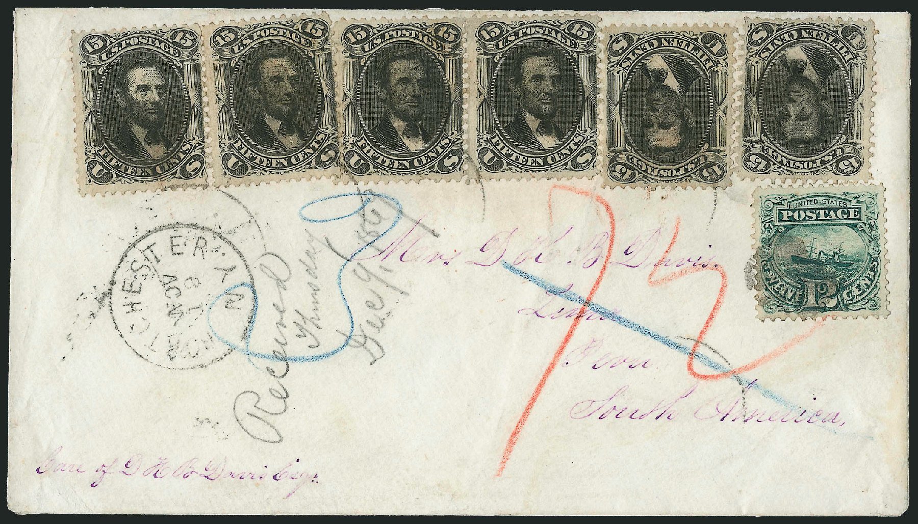 Cost of US Stamp Scott # 117: 1869 12c Pictorial S.S. Adriatic. Robert Siegel Auction Galleries, Mar 2011, Sale 1004, Lot 154