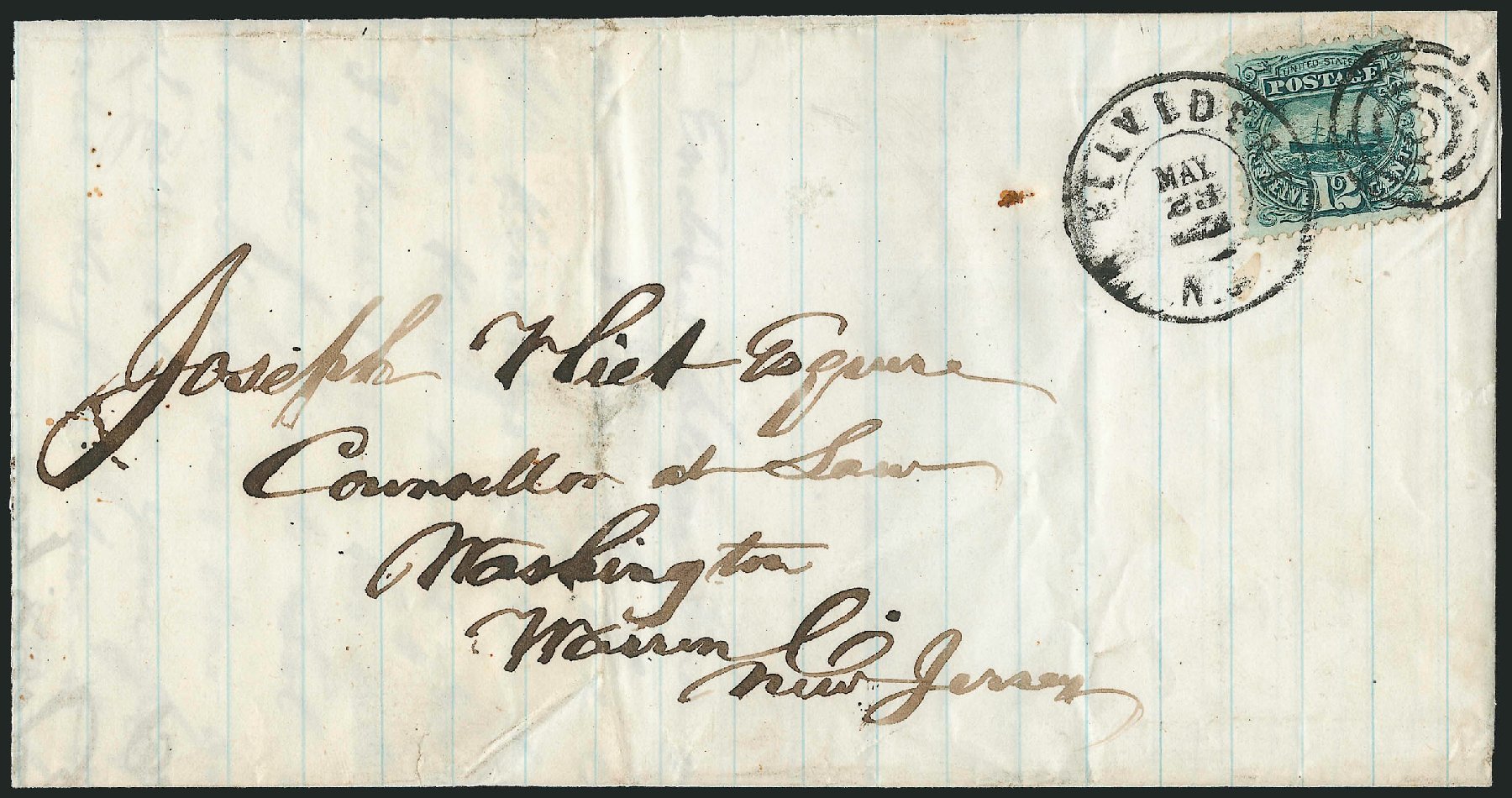 US Stamp Price Scott Catalog 117: 12c 1869 Pictorial S.S. Adriatic. Robert Siegel Auction Galleries, Mar 2011, Sale 1004, Lot 145