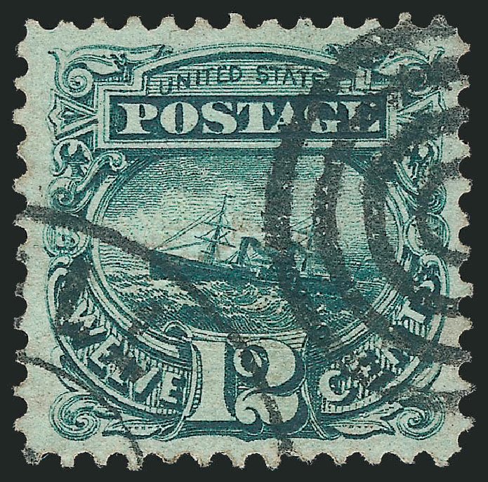 Costs of US Stamps Scott # 117 - 1869 12c Pictorial S.S. Adriatic. Robert Siegel Auction Galleries, Mar 2011, Sale 1007, Lot 2285