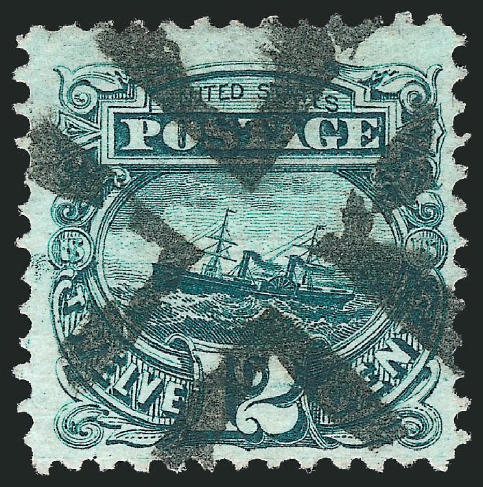 Cost of US Stamps Scott Catalog 117 - 12c 1869 Pictorial S.S. Adriatic. Robert Siegel Auction Galleries, Oct 2011, Sale 1013, Lot 205