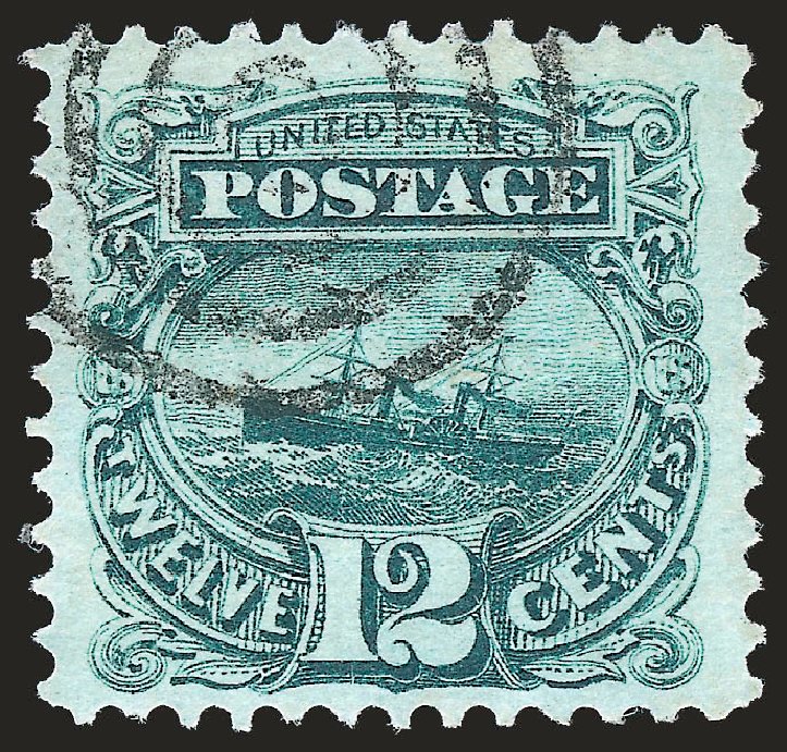 Cost of US Stamp Scott Cat. #117 - 12c 1869 Pictorial S.S. Adriatic. Robert Siegel Auction Galleries, Apr 2010, Sale 984, Lot 405