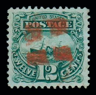 US Stamp Value Scott Cat. # 117 - 12c 1869 Pictorial S.S. Adriatic. Matthew Bennett International, Dec 2007, Sale 323, Lot 292