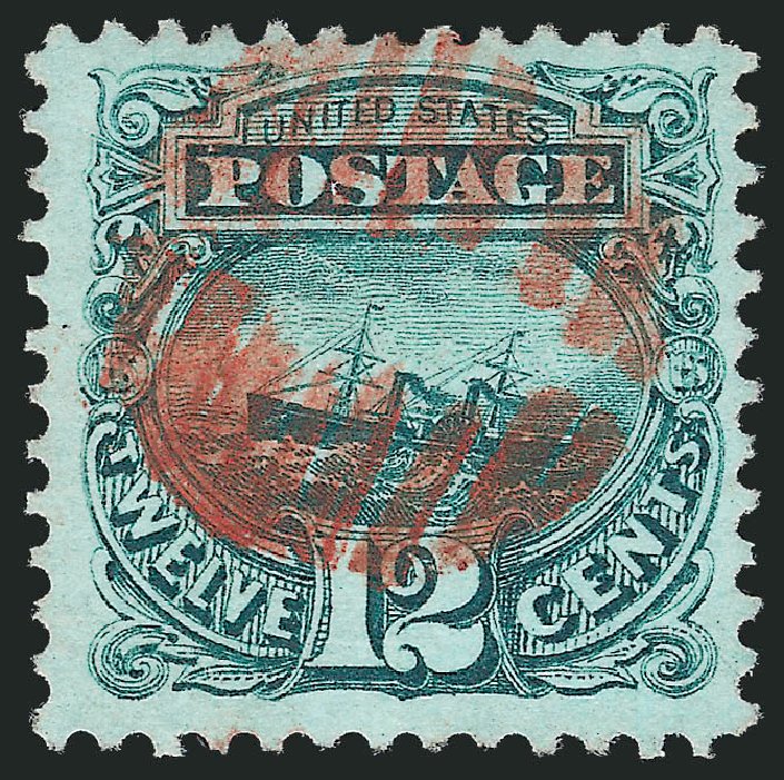 Costs of US Stamp Scott # 117: 1869 12c Pictorial S.S. Adriatic. Robert Siegel Auction Galleries, Sep 2009, Sale 976, Lot 1452